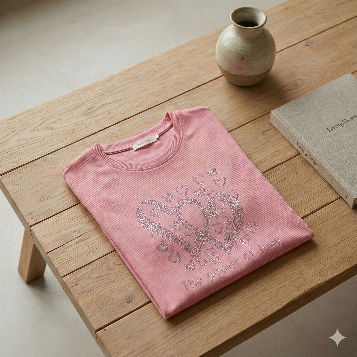 The Crystal Heart Ribbed Tee