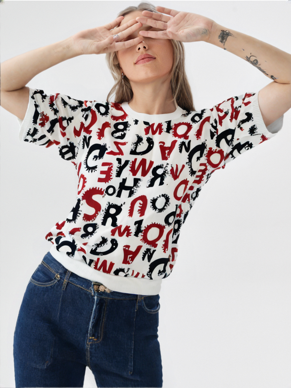 (Ld Blouse SMT L/S Btm W/Rib #2823) (Color 1)