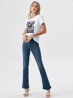 wearOn Women's "Enjoy The Simple Things" Motivational Graphic Tee - Soft Cotton Crew Neck T-Shirt